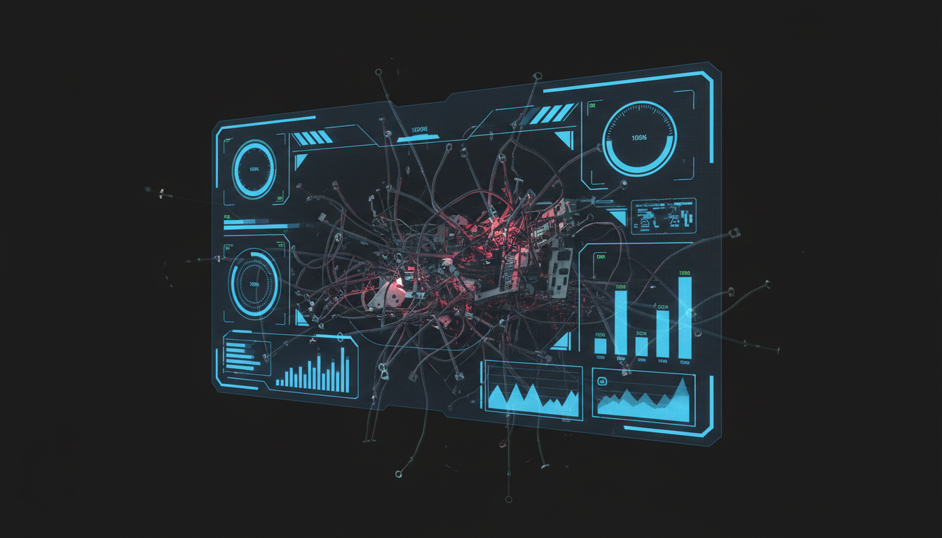完美外表的蛋糕切開後內部空洞，象徵完整性幻覺