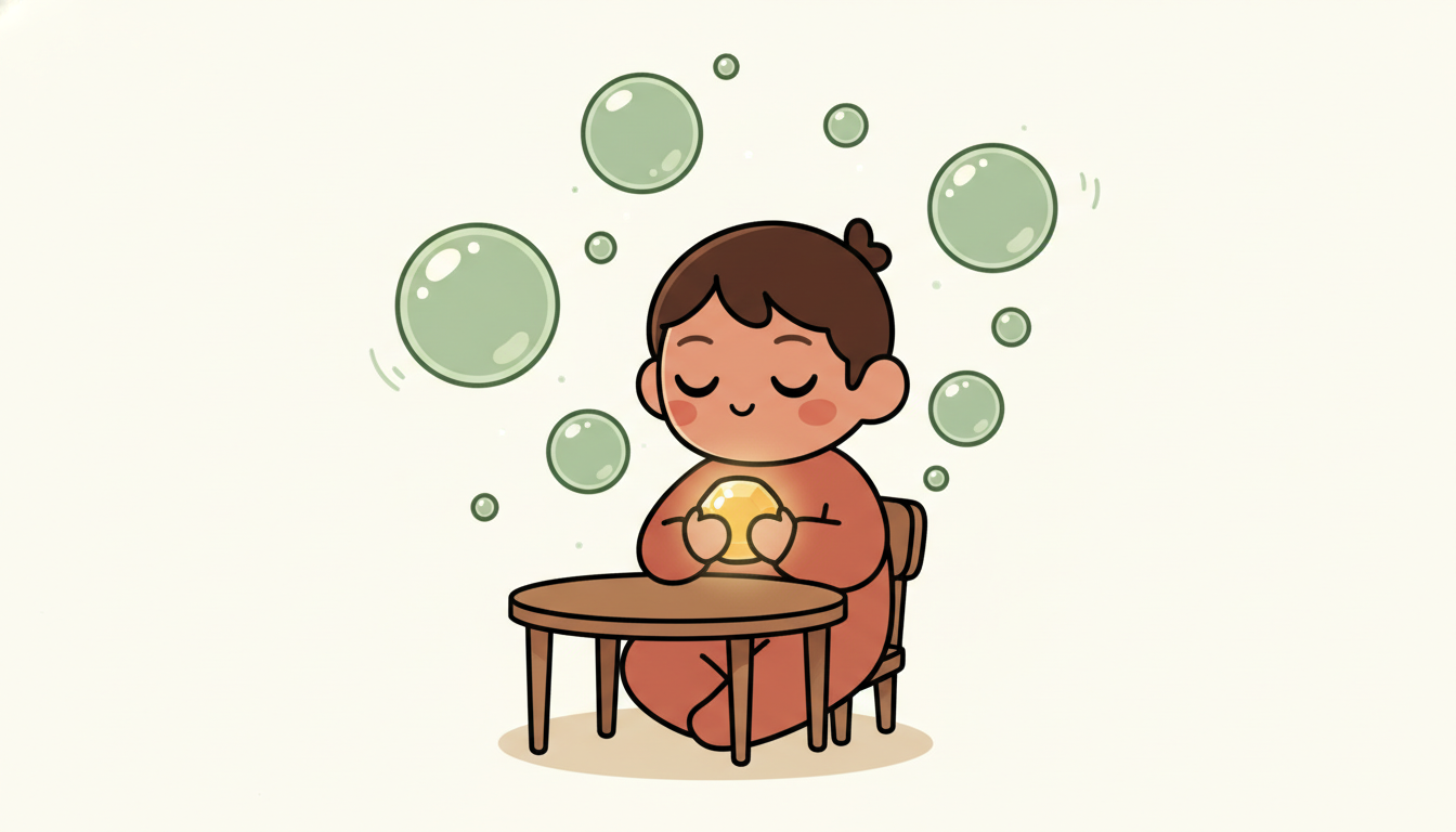 人類手持不可取代的黃金判斷力，AI 任務如光球飄向四周