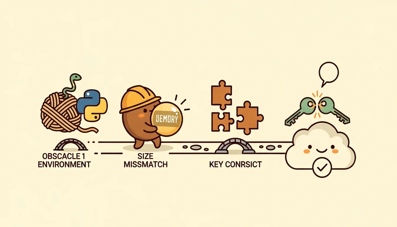 mem0 遷移的三個坑：環境隔離、維度不符、API key 衝突