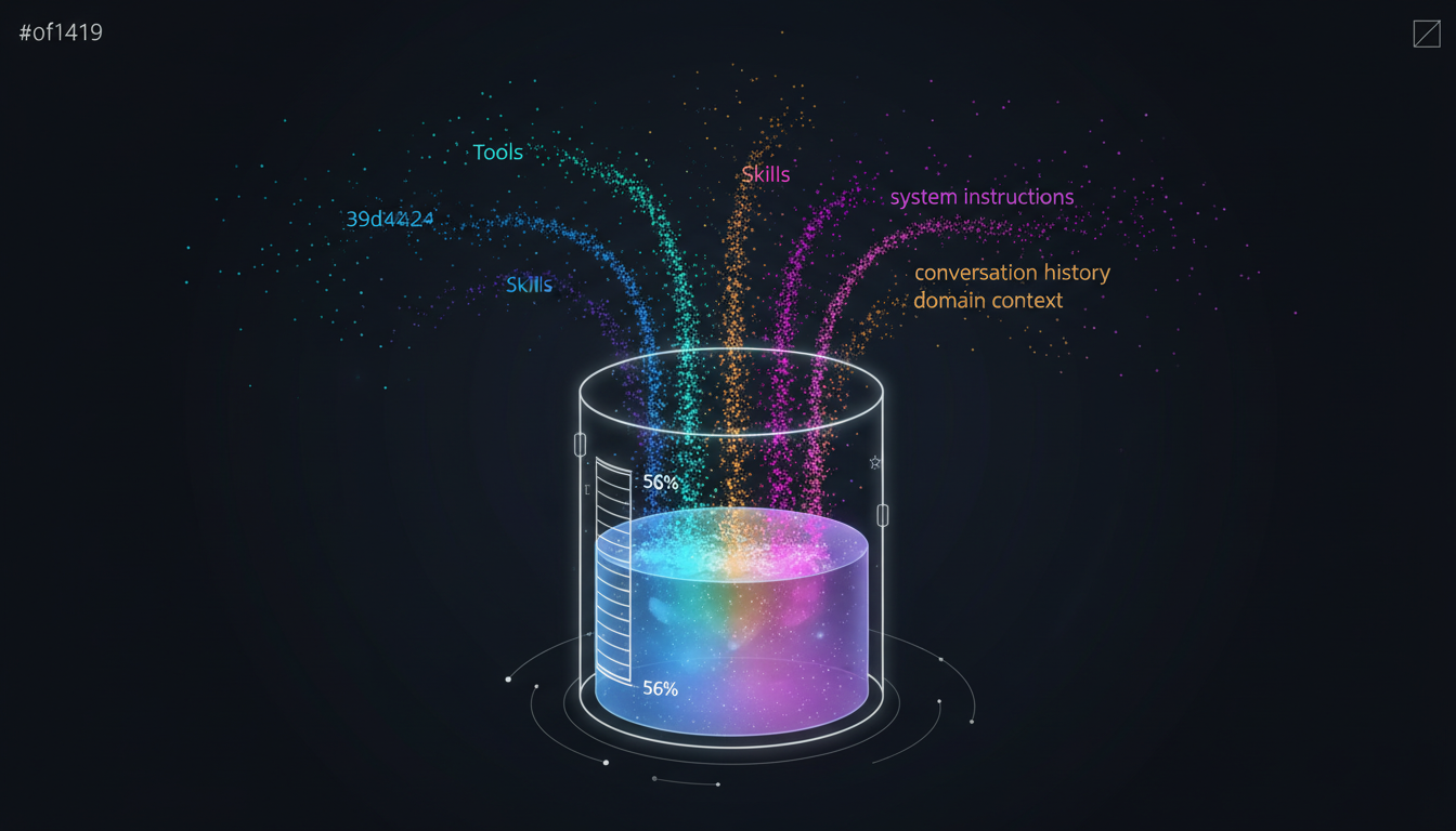 五層架構每一層都往有限的 Context Window 裡塞東西，導致溢出