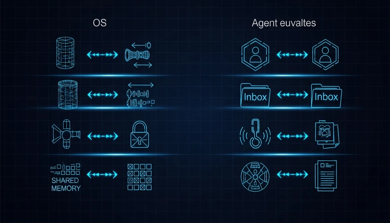 One-to-one mapping between OS concepts and Agent concepts